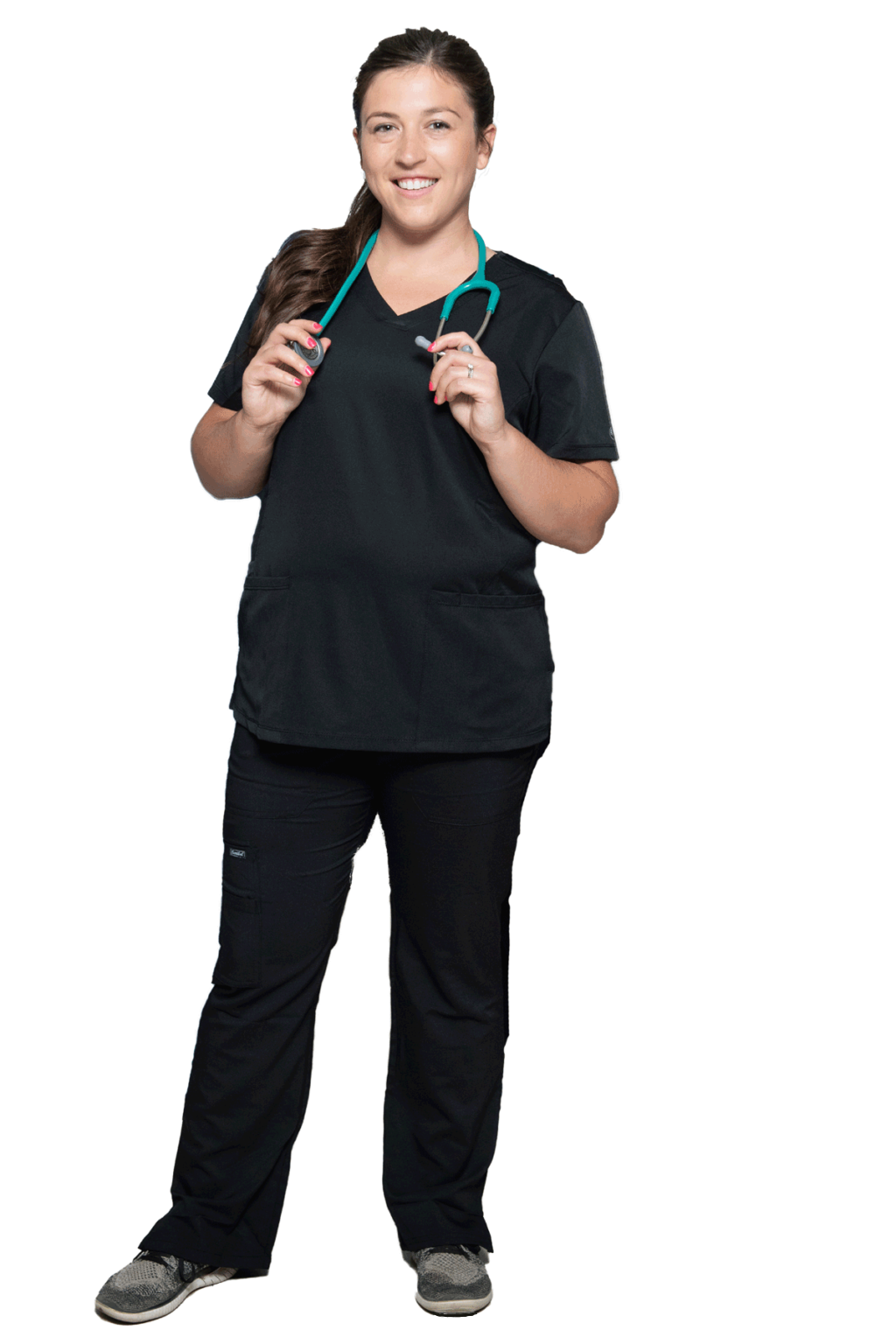 Courtney-Photo Courtney Geels Nurse with stethoscope.